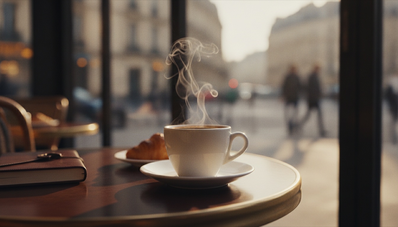 B-roll café au lever